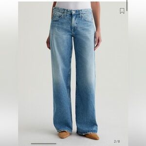 AG Adria low rise wide leg jeans, “Siren” wash, size 26